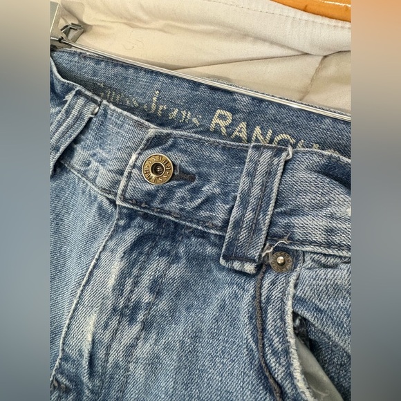 Guess jeans Rancho flare destroyed pocket jeans size 33x32 - Picture 6 of 10